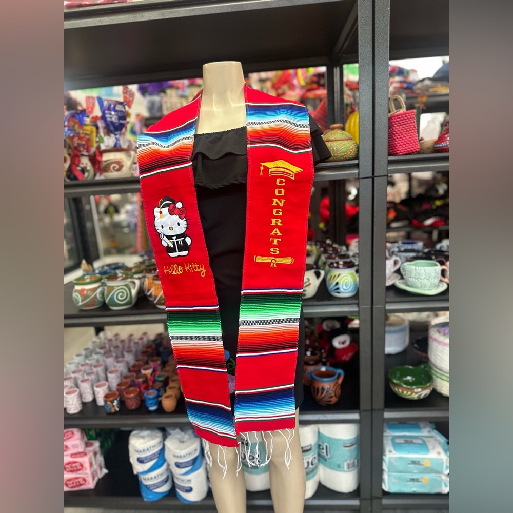 Hello kitty Mexican Graduation Class 2025 Mexican sash /stole